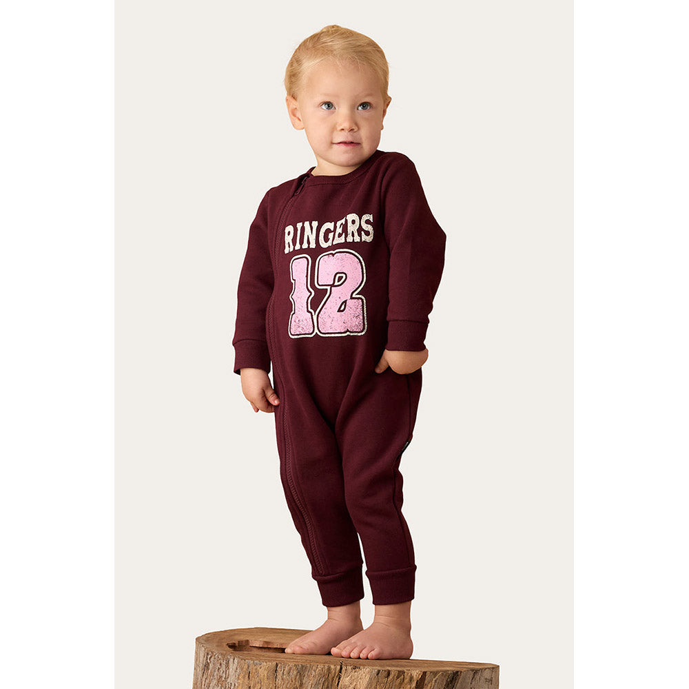 Ringers Western Moto Babies Fleece Long Sleeve Zip Onesie