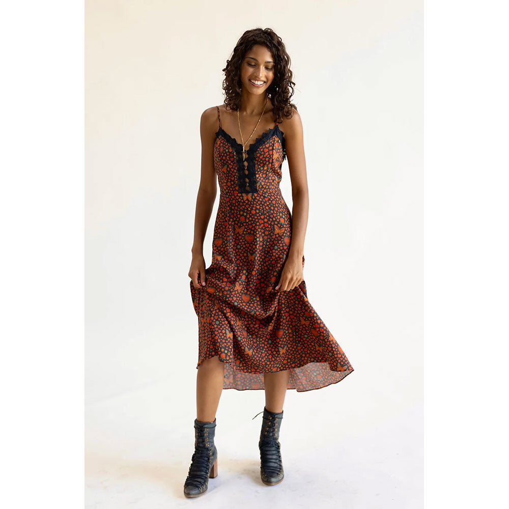 Lenni Tarot Midi Dress - Hearts
