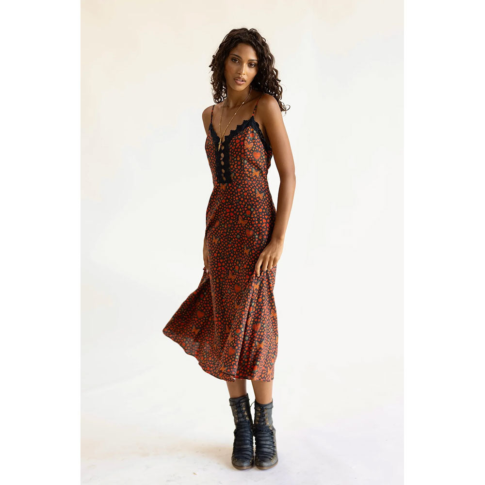 Lenni Tarot Midi Dress - Hearts
