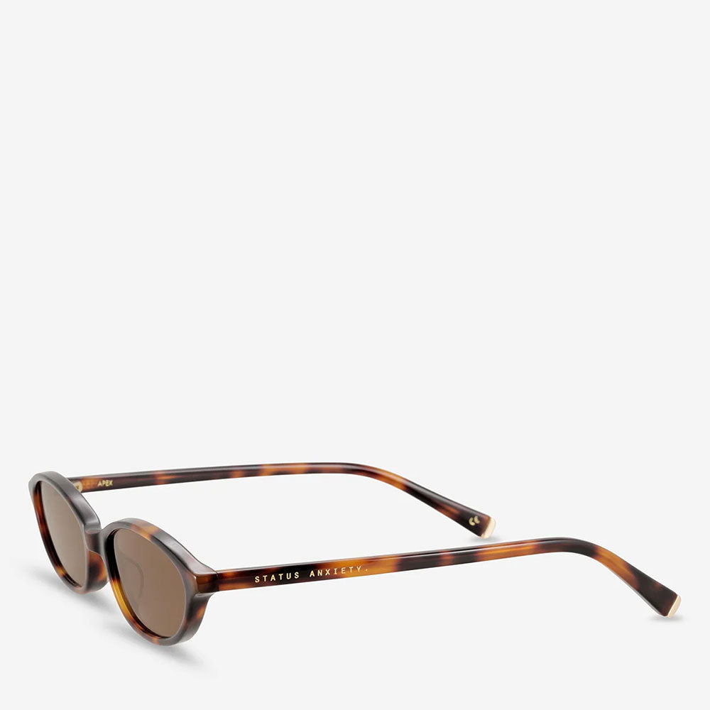 Status Anxiety Apex Sunglasses - Brown Trt/Gold