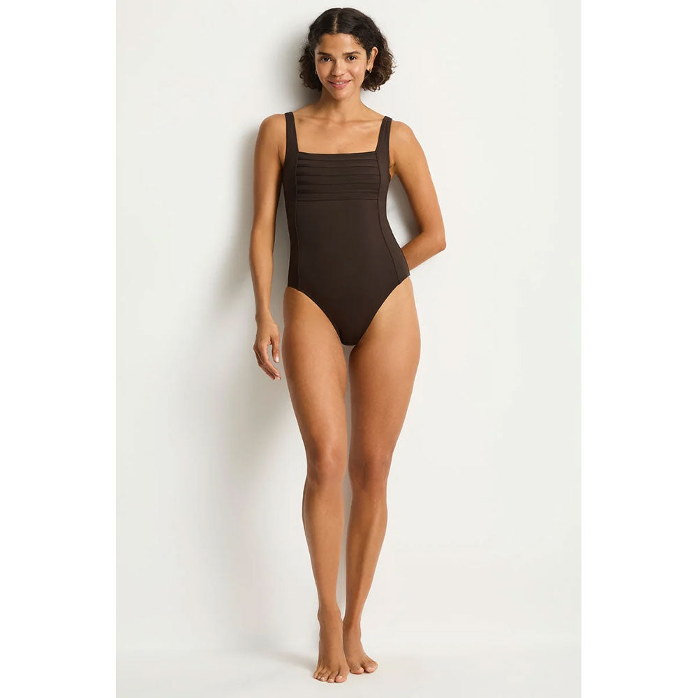 Sea Level Australia De Luxe Square Neck Bralette One Piece