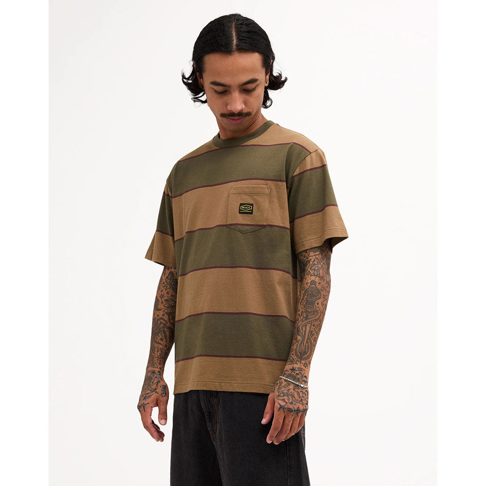 RVCA Dayshift Stripe Short Sleeve T-Shirt