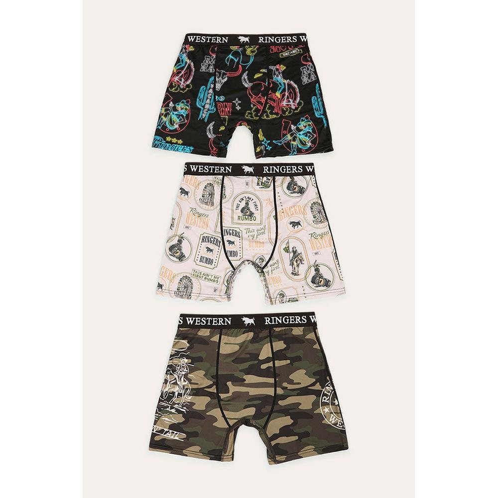 Ringers Western Rowdy Mens Trunk - 3 Pack