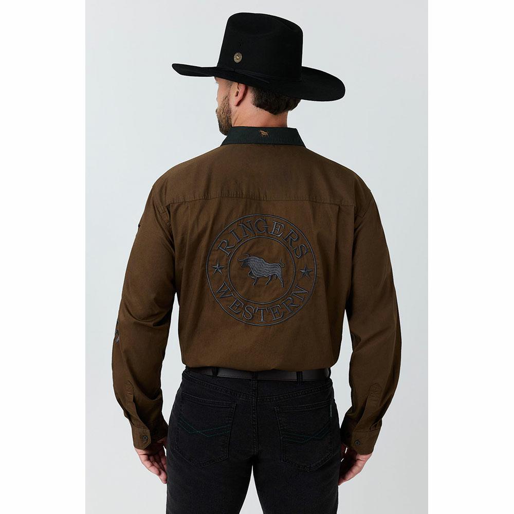 Ringers Western Hawkeye Contrast Collar Full Button Work Shirt