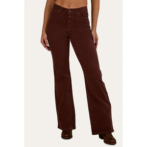 Ringers Western Betsy Corduroy High Rise Bootleg Jean - Long