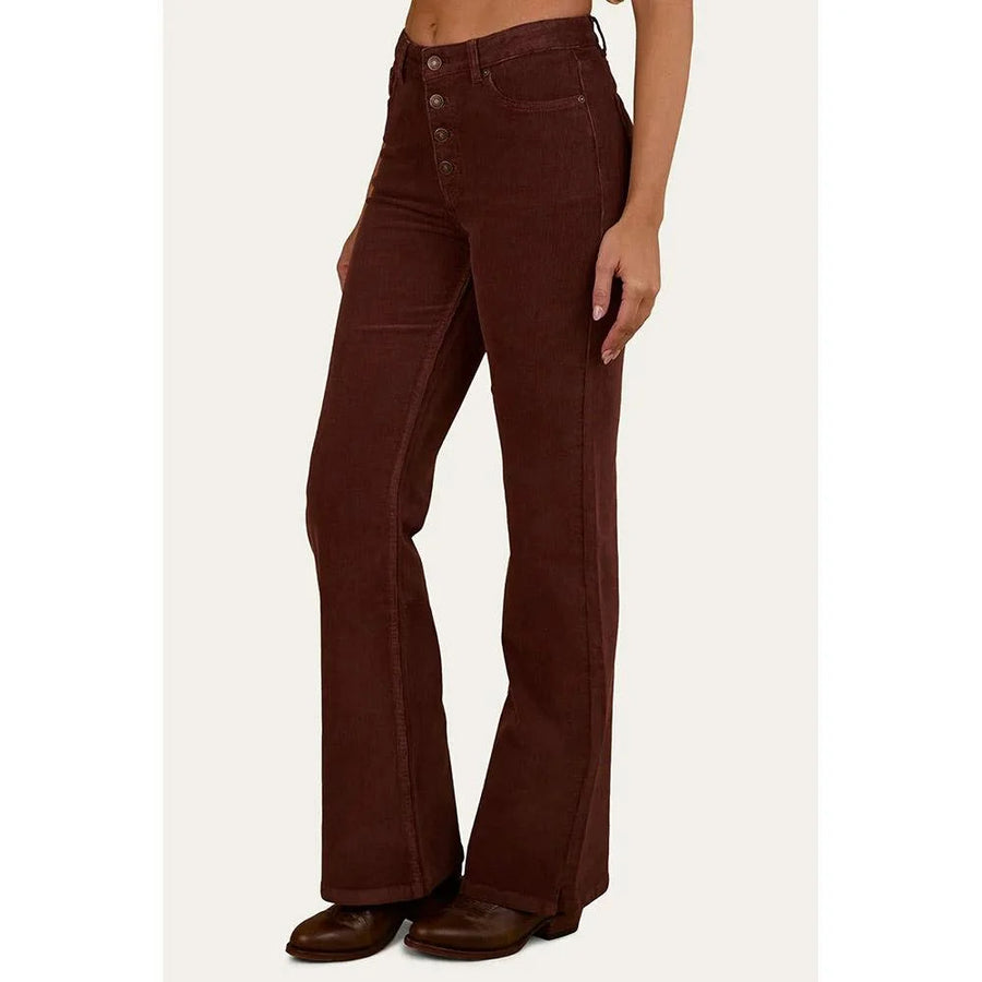 Ringers Western Betsy Corduroy High Rise Bootleg Jean - Long