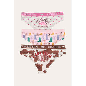 Ringers Western Rowdy Cowgirl Brief - 3 Pack