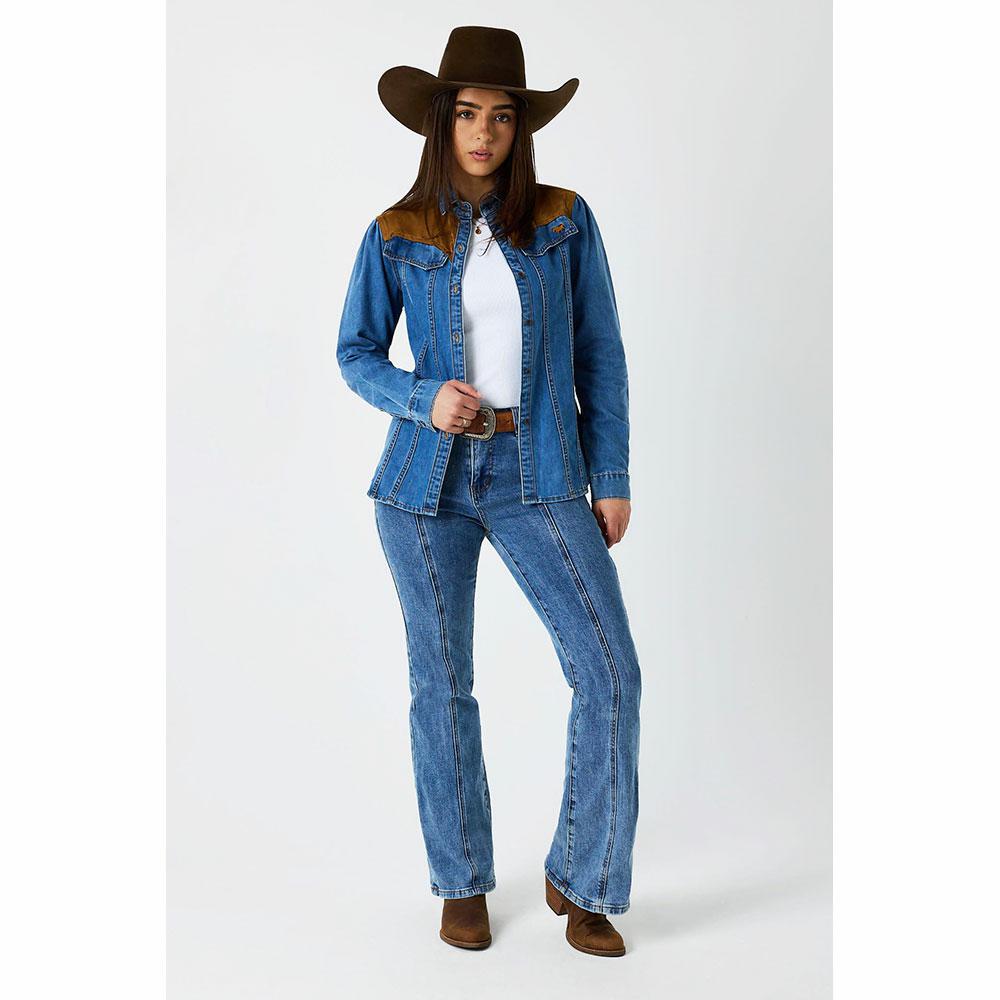Ringers Western Sheridan Faux Suede Shirt