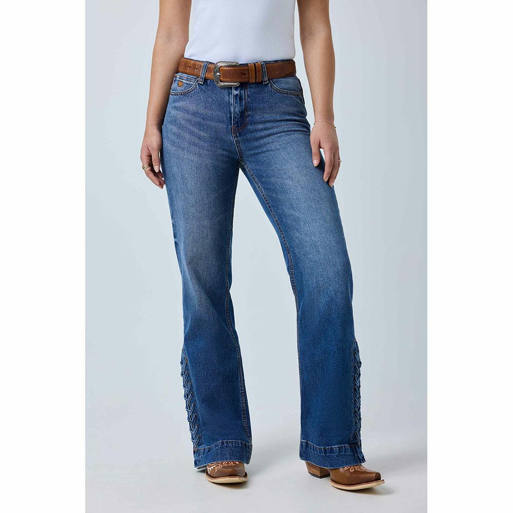 Ringers Western Elly High Rise Wide Bootleg Jean