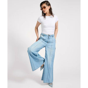 One Teaspoon Hollywoods High Waist Wide Leg Jeans