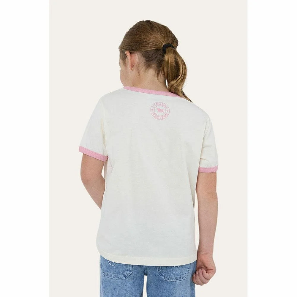 Ringers Western Cross My Boots Girls Ringer T-Shirt