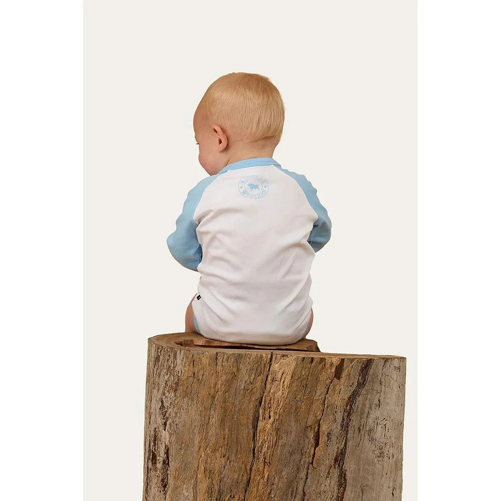 Ringers Western Trucker Kid Babies LS Romper