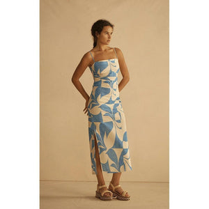 Aur Ocea Ipanema Ruched Slip Dress