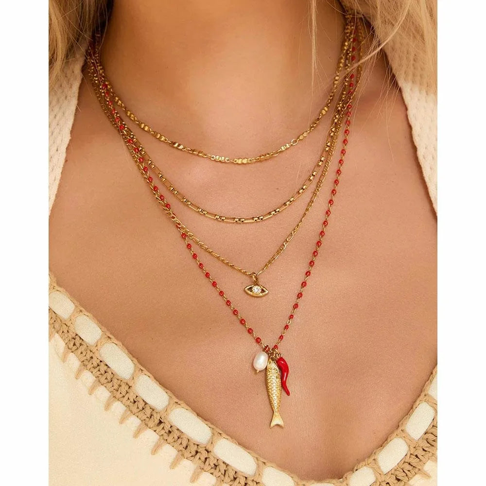 Arms of Eve Golden Eye Necklace