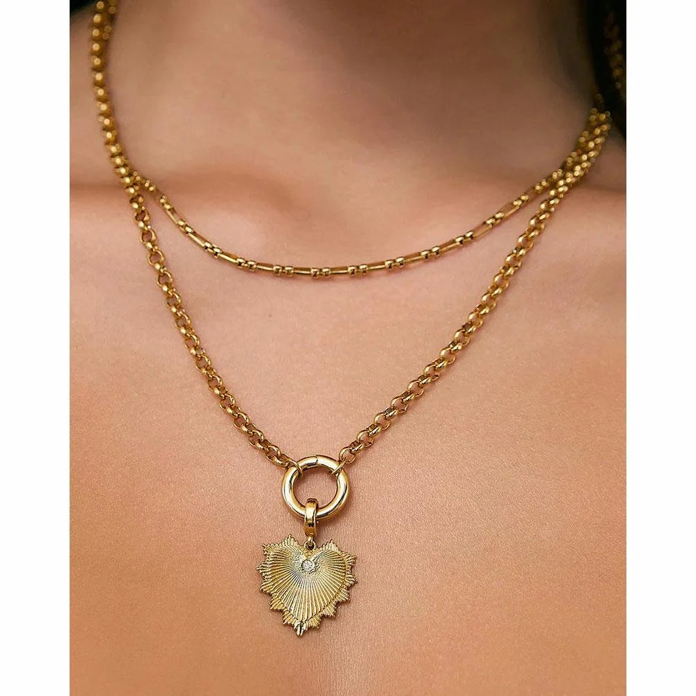 Arms of Eve Circle Charm Necklace