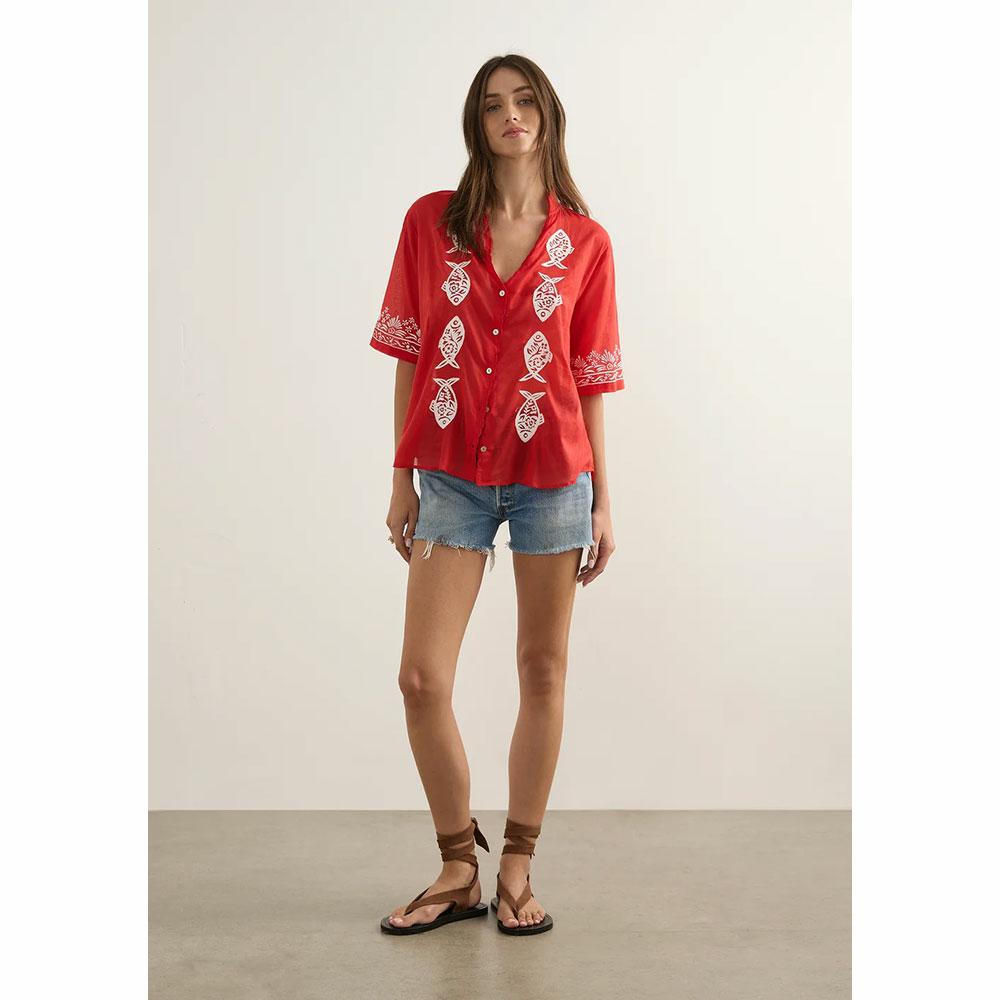 Auguste Sardine Embroidered Blouse