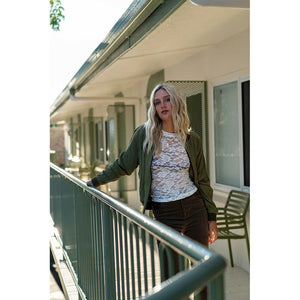 Barefoot Blonde Lace Layering Top