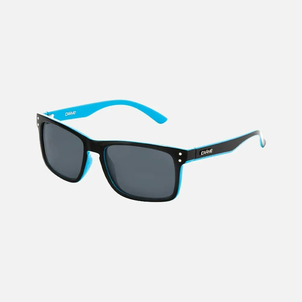 Carve Goblin - Polarized Gloss Black / Blue Frame Sunglasses