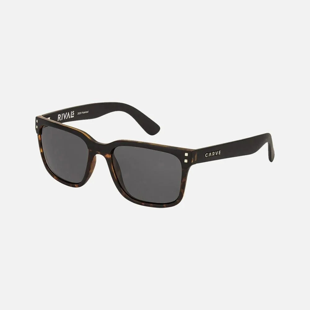 Carve Revival - Matte Black Tort Frame with Grey Polarized Lens