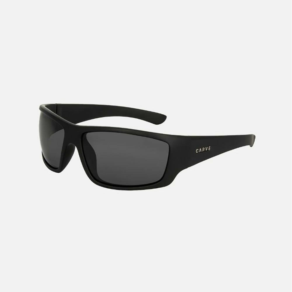 Carve Moray Matt Black Frame Grey lens with Blue Iridium Sunglasses