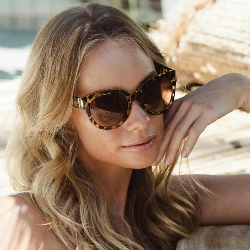 Carve Vivian - Yellow Tort Frame With Brown Gradient Lens Sunglasses