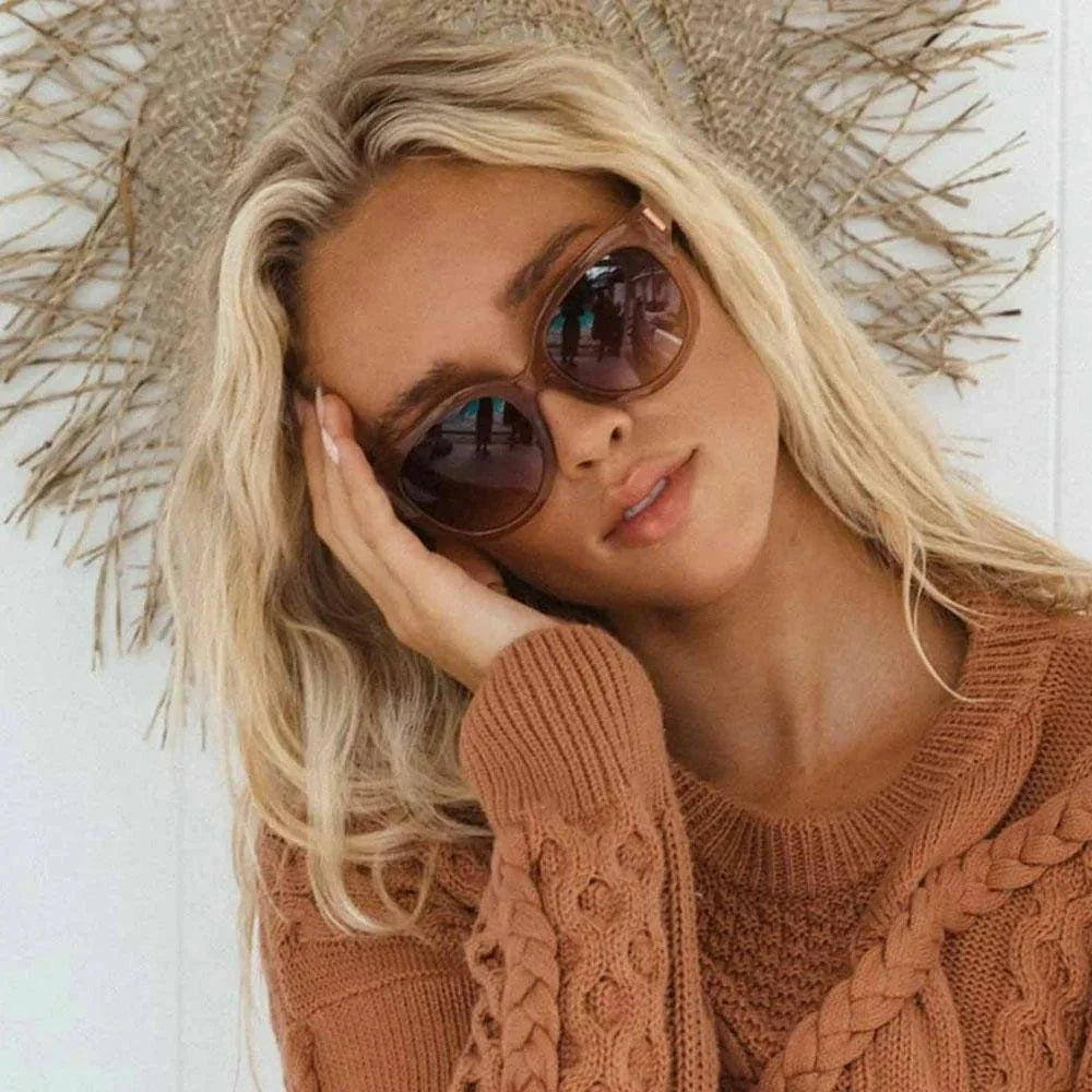 Carve Vivian - Translucent Tobacco Frame With Brown Gradient Lens Sunglasses