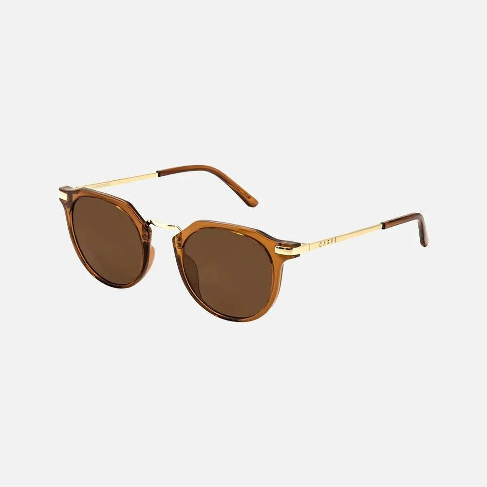 Carve Frankie - Gloss Crystal Tobacco Gold Metal Brown Lens