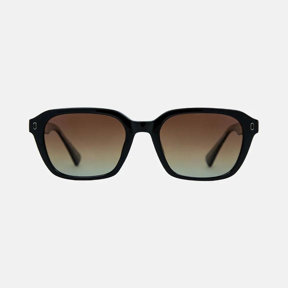 Carve Del Ray - Gloss Black Frame With Brown Gradient Polarized Lens Sunglasses