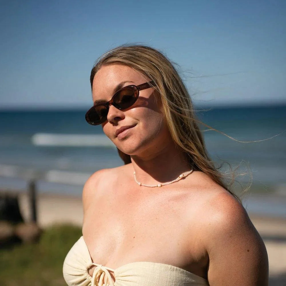 Carve Esme - Gloss Tort Frame With Brown Lens Sunglasses
