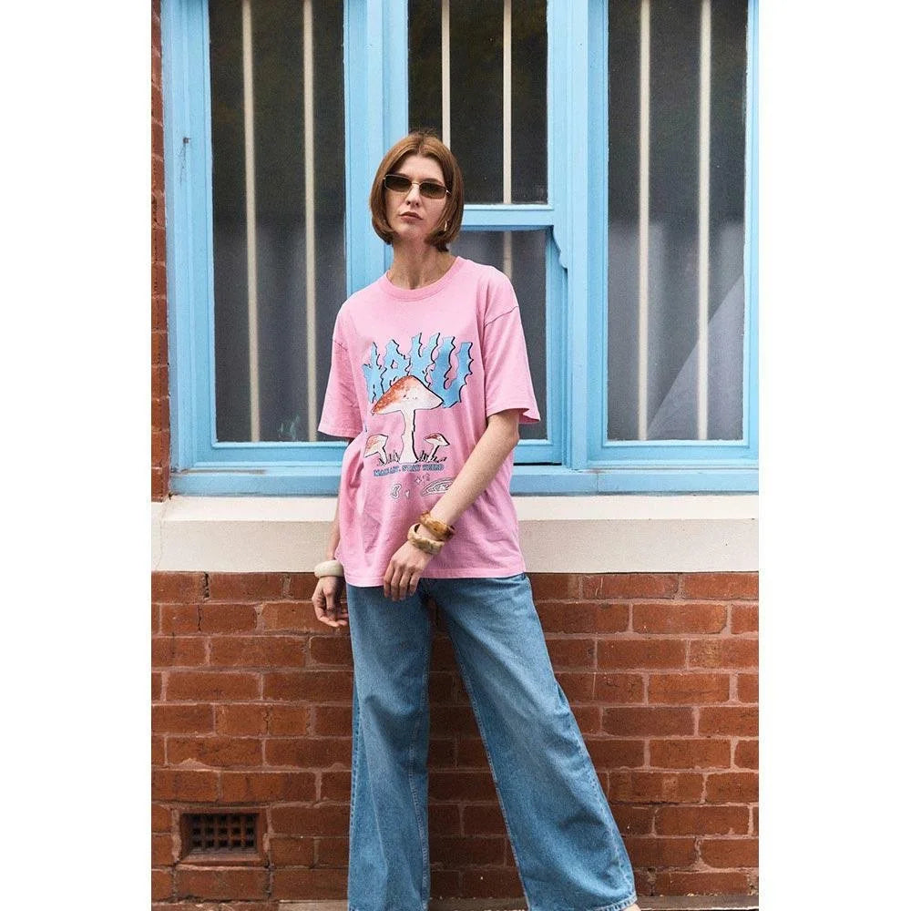Maku Stay Weird Wash Oversized Tee