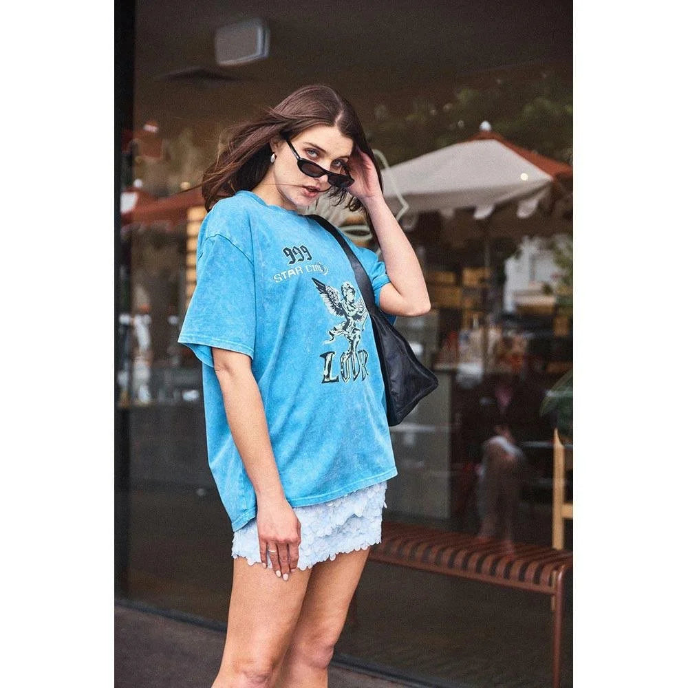 Maku Star Girl Oversized Tee