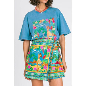 Nine Lives Bazaar Barefoot Mini Skirt