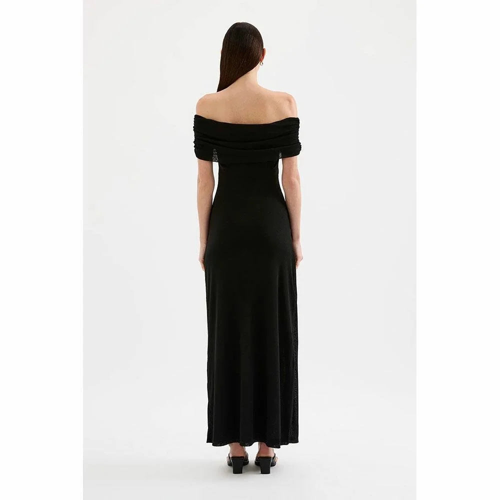 Nude Lucy Rue Mesh Maxi Dress