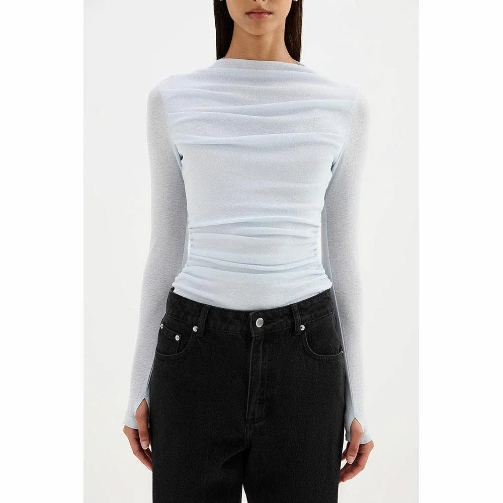 Nude Lucy Calista Mesh Long Sleeve Top