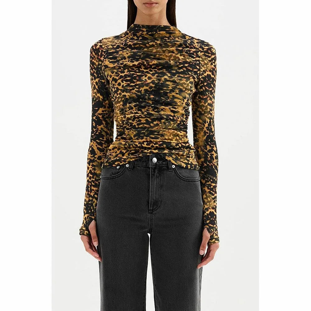 Nude Lucy Tora Mesh Long Sleeve Top