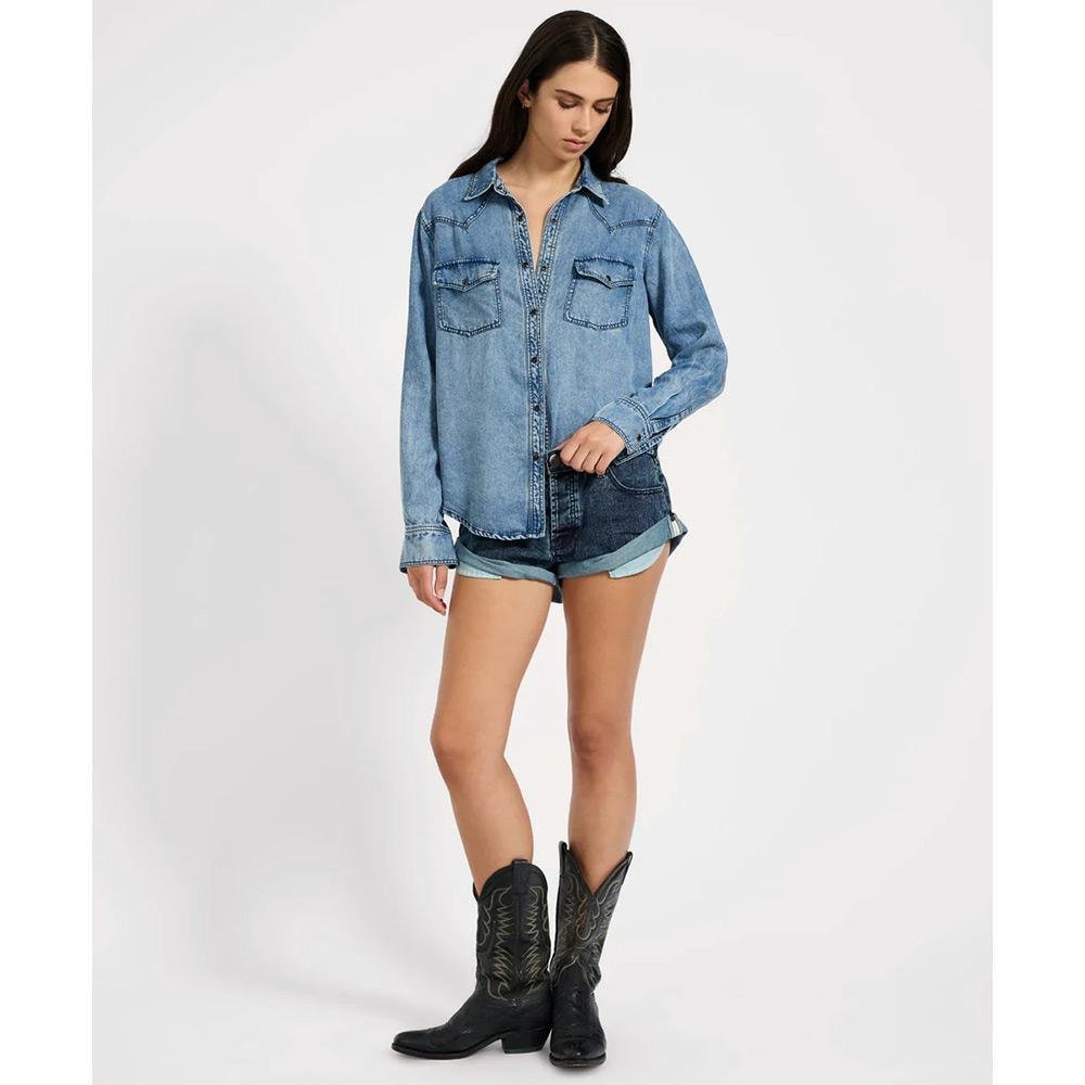 One Teaspoon Tencel Western Shirt
