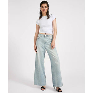 One Teaspoon Love Machines Super Wide Leg Jeans
