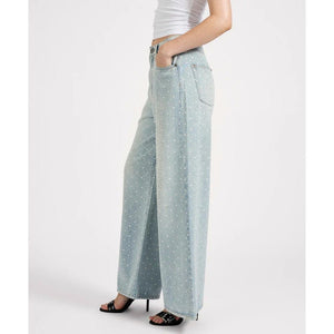 One Teaspoon Love Machines Super Wide Leg Jeans