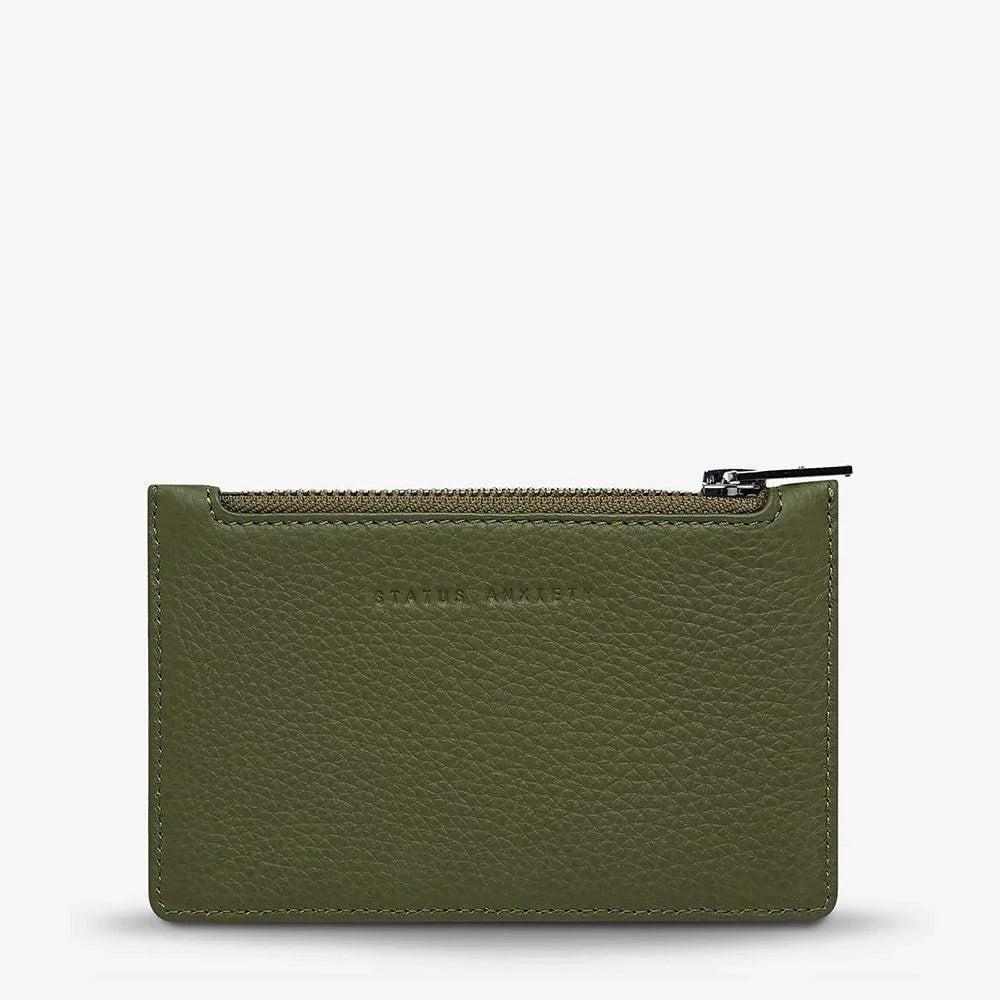 Status Anxiety Avoiding Things Wallet - Khaki