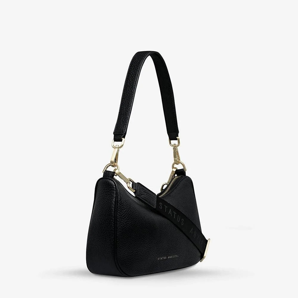 Status Anxiety Look Both Ways Bag - Black and Gold