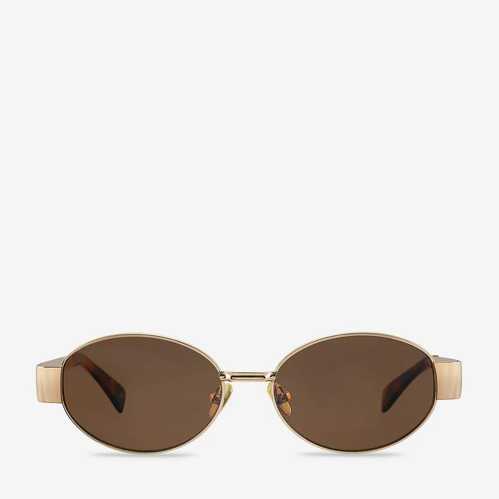 Status Anxiety Spherical Sunglasses - Gold