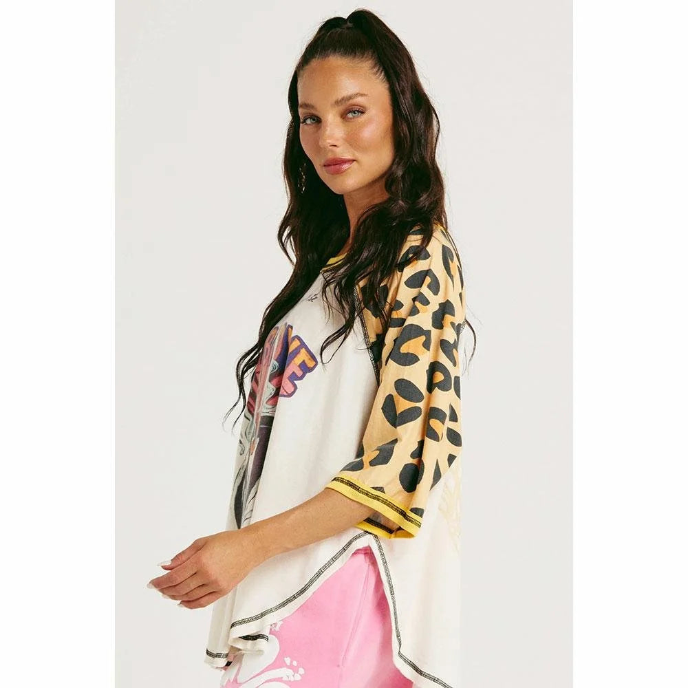 Sabbi 67 Raglan Tee - Leopard