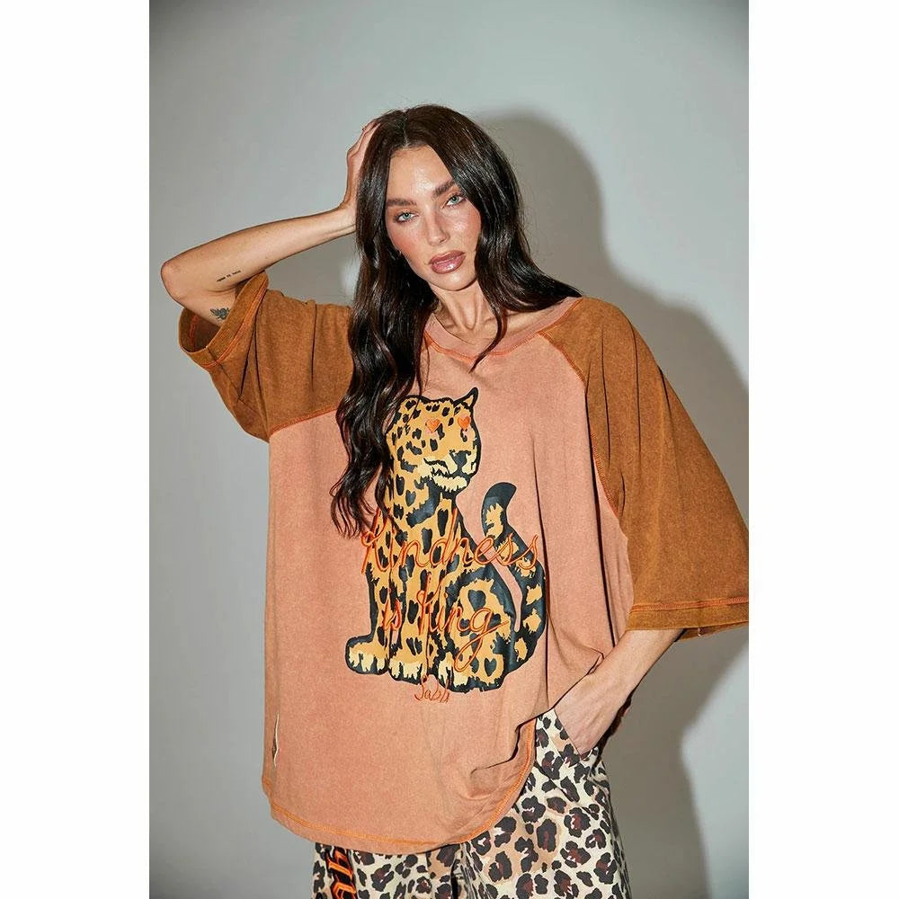 Sabbi Raglan Choose Kindness Oversized Tee