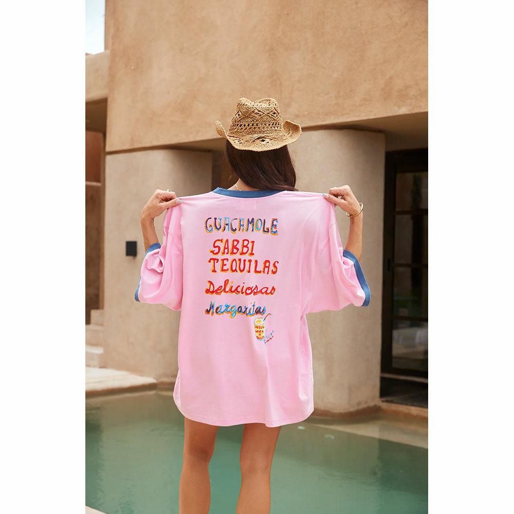 Sabbi Very Oversized Tequila Made Me Do It Tee - Pink