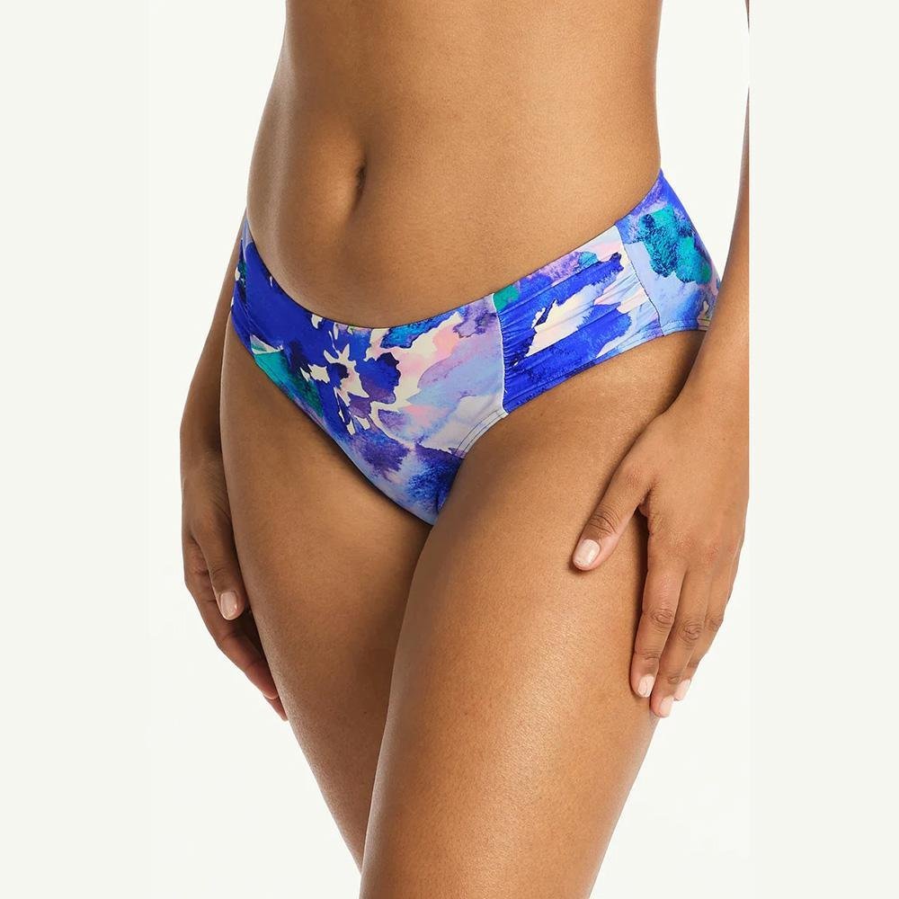 Sea Level Australia Cascade Mid Rise Gathered Side Pant