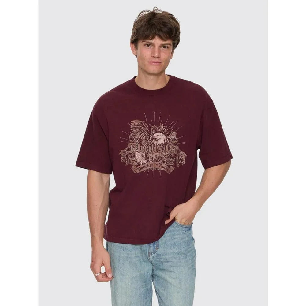 Thrills Deep In The Heart Of Byron Box Fit Oversize Cropped Tee