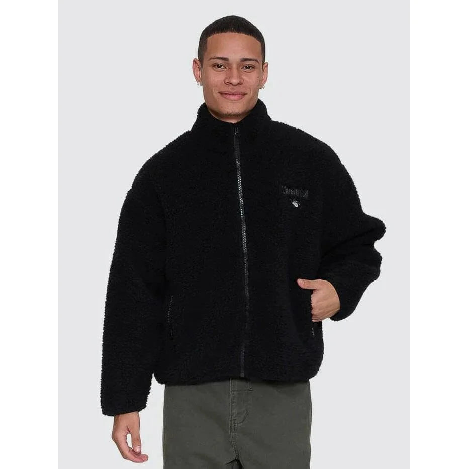 Thrills Web of Deceit Cropped Sherpa Jacket