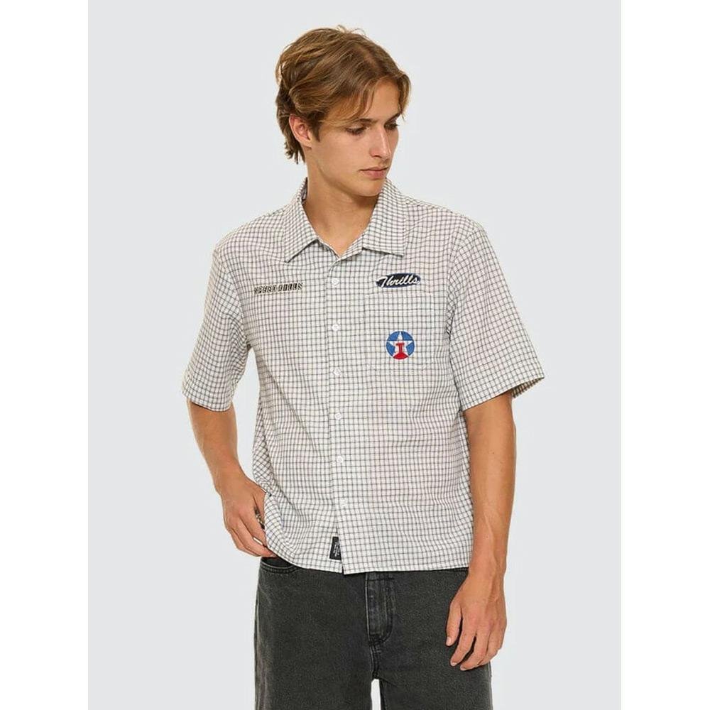 Thrills Super Charged Short Sleeve Check Work Shirt