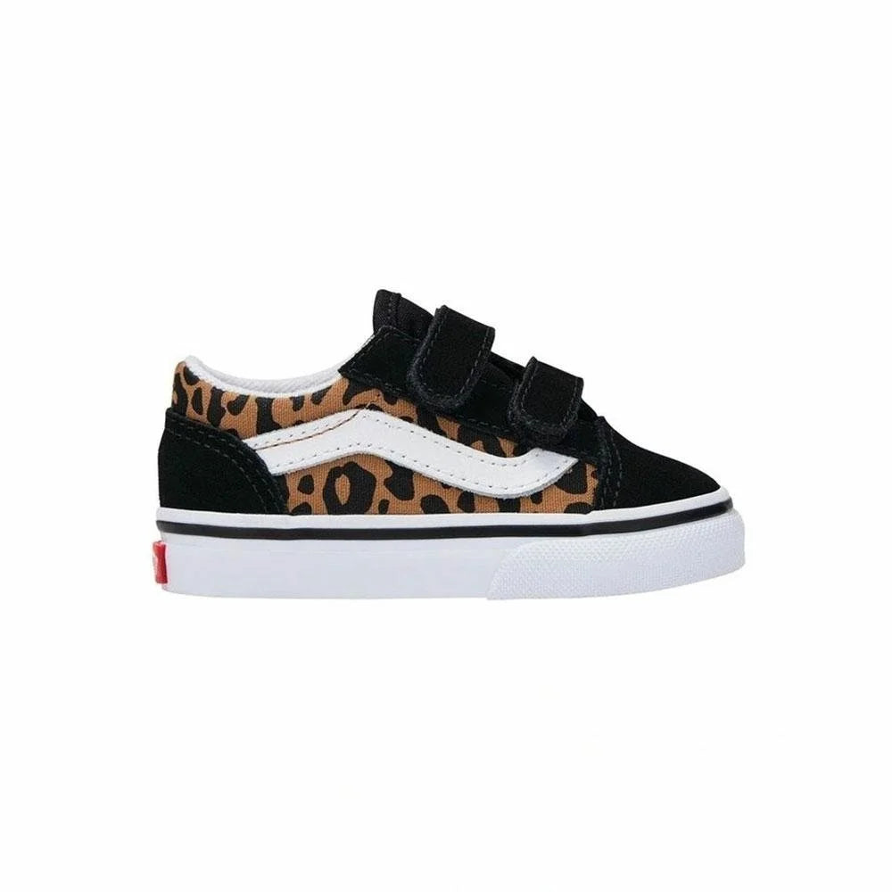 Vans Kids Old Skool V - Leopard Black / Brown