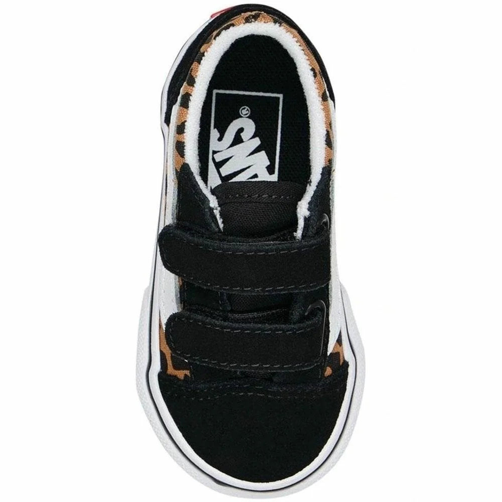 Vans Kids Old Skool V - Leopard Black / Brown